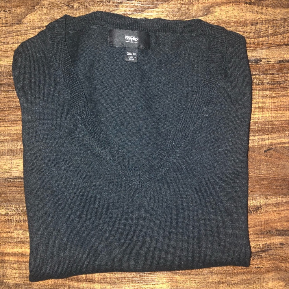 Black V-Neck Sweater